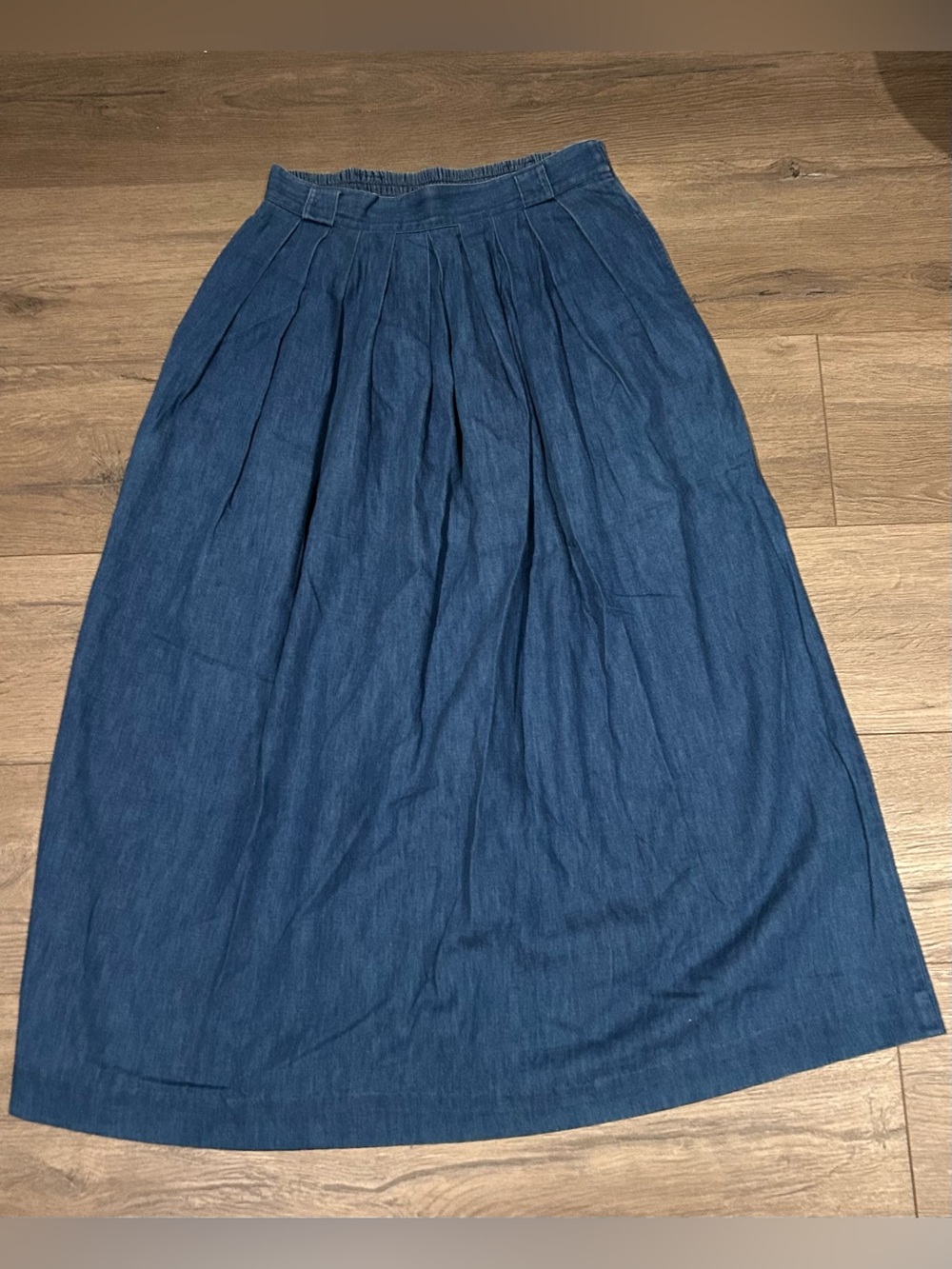 David Brooks Dark Blue Maxi Denim Skirt